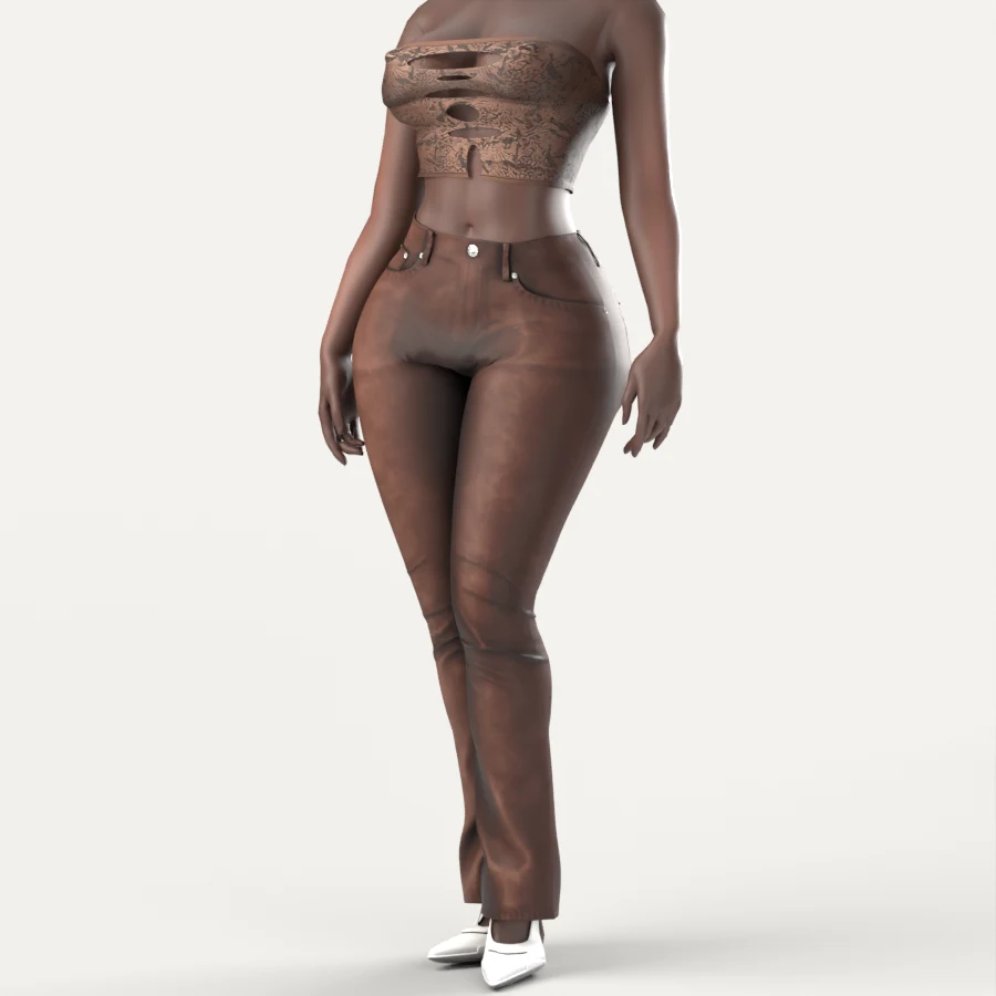 LACE & LEATHER SET